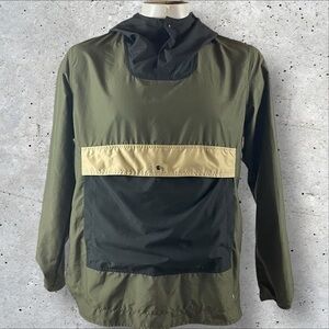 Herschel Supply Company Jacket Medium Anorak Windbreaker Hooded Green T715